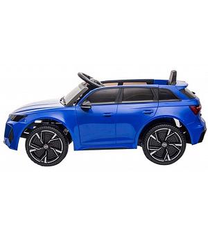 COCHE Audi RS6 12v, asiento con funda, RUEDAS goma, AZUL PINTADO - AC-BRD2118-BLUE OFERTA